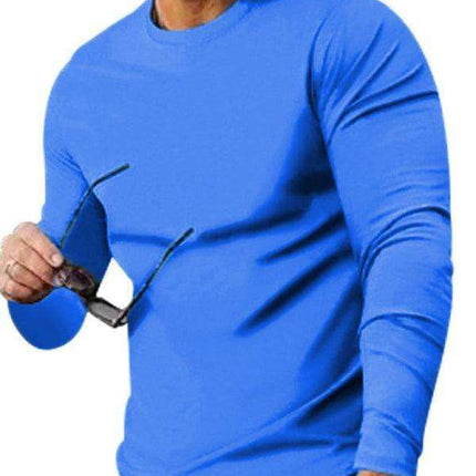 Men's Cozy Lounge Set: Long Sleeve Tee and Matching Pants for Ultimate Comfort
