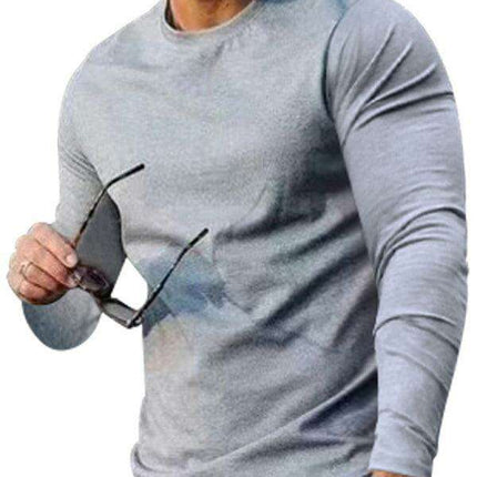 Men's Cozy Lounge Set: Long Sleeve Tee and Matching Pants for Ultimate Comfort