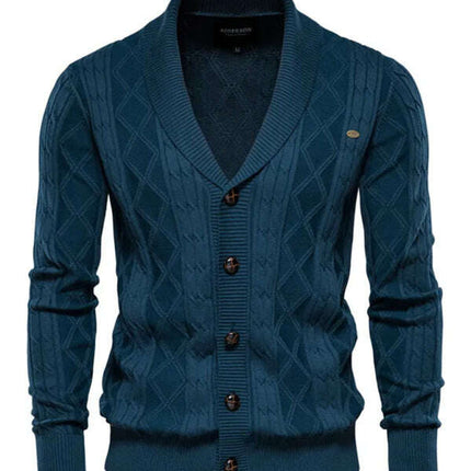 Men's Fashion Self Design Knit Cardigan