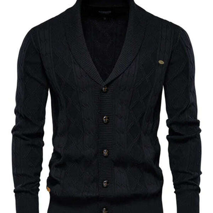 Men's Fashion Self Design Knit Cardigan