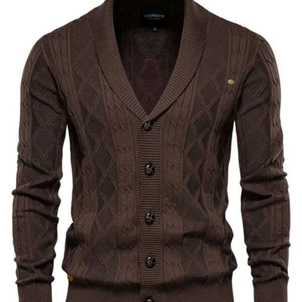 Men's Fashion Self Design Knit Cardigan