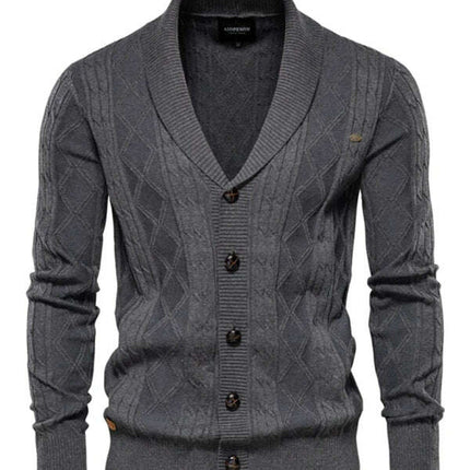 Men's Fashion Self Design Knit Cardigan