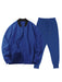 Men's new casual solid color baseball collar jacket suit