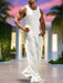 Sleeveless knitted vest and trousers two-piece solid color sports and leisure suit