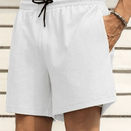 Men's casual sports shorts running shorts quick-drying lined double-layer woven shorts