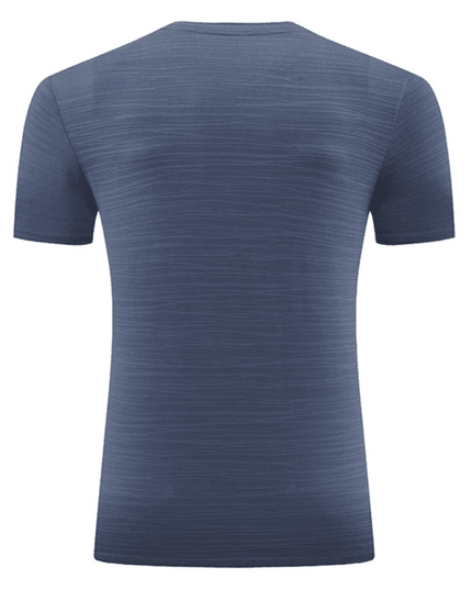 Men's new ice silk quick dry round neck short sleeve sports T-shirt