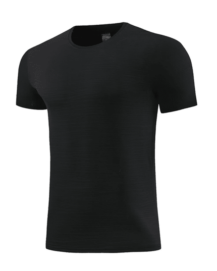 Men's new ice silk quick dry round neck short sleeve sports T-shirt