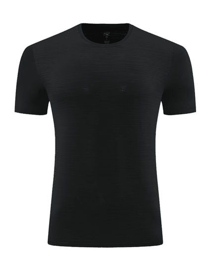 Men's new ice silk quick dry round neck short sleeve sports T-shirt