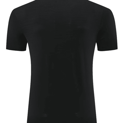 Men's new ice silk quick dry round neck short sleeve sports T-shirt