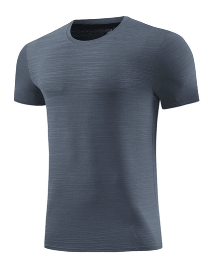 Men's new ice silk quick dry round neck short sleeve sports T-shirt