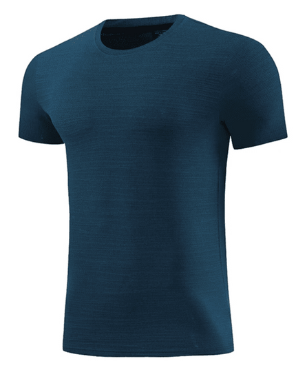 Men's new ice silk quick dry round neck short sleeve sports T-shirt