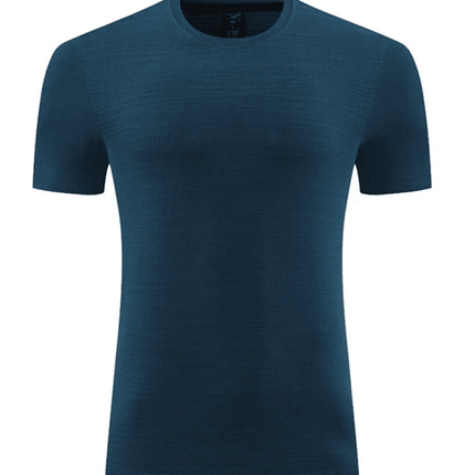 Men's new ice silk quick dry round neck short sleeve sports T-shirt