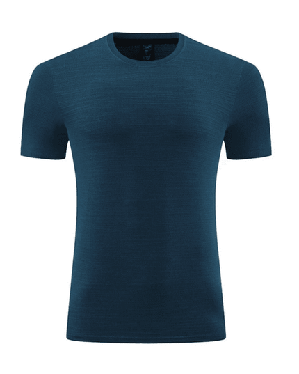 Men's new ice silk quick dry round neck short sleeve sports T-shirt