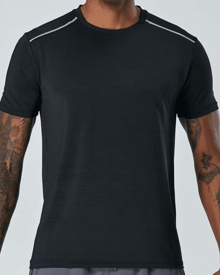 Short Sleeve Athletic T-Shirt Men's Quick Dry Running Wear Training Top