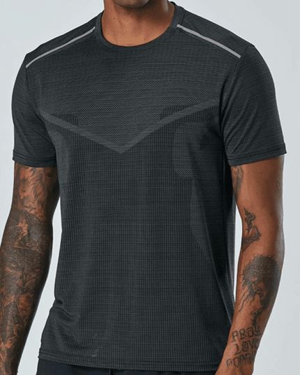 Short Sleeve Athletic T-Shirt Men's Quick Dry Running Wear Training Top