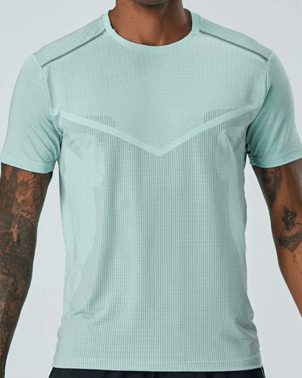 Short Sleeve Athletic T-Shirt Men's Quick Dry Running Wear Training Top