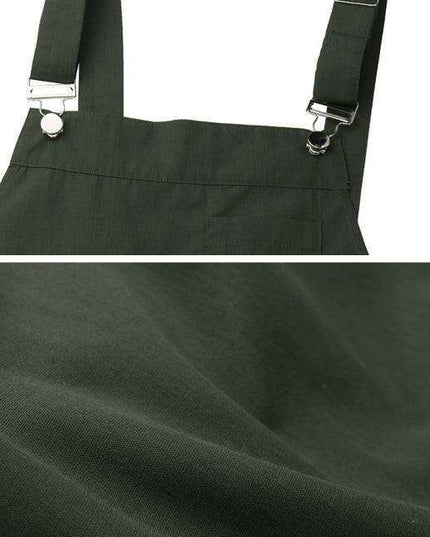 Chic Black Square Neck Suspender Skirt for Women