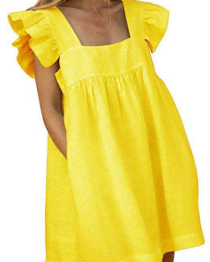 Effortless Elegance: Square Neck Skirt Set for Stylish Comfort