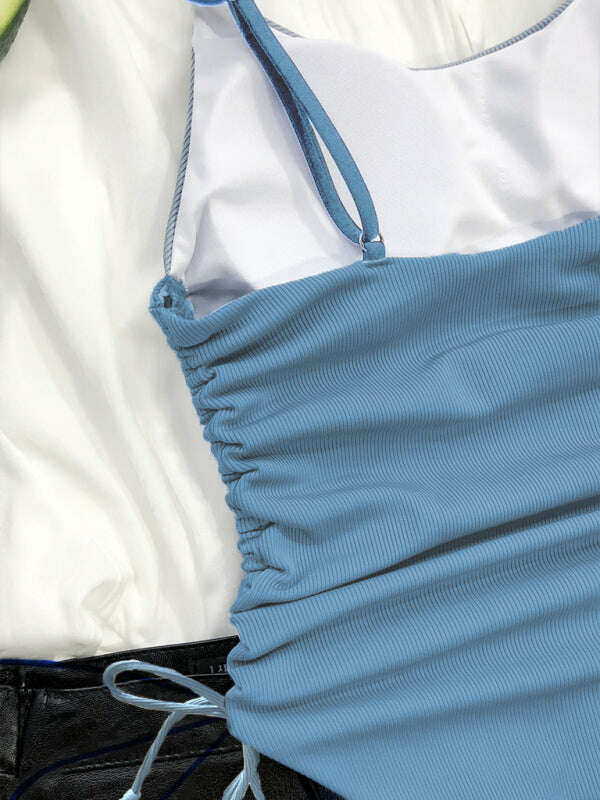 Women's One-Piece Drawstring Swimsuit