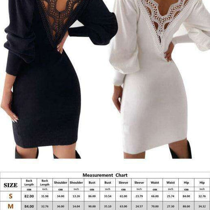 Allure Lace Backless V-Neck Sundress with Exquisite Cutouts