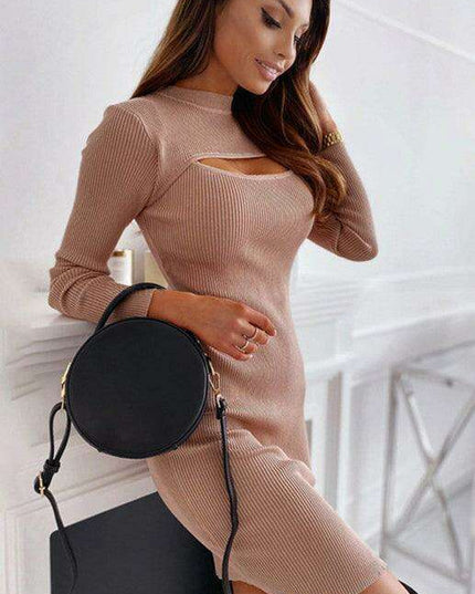 Chic Cutout Detail Bodycon Dress for Women