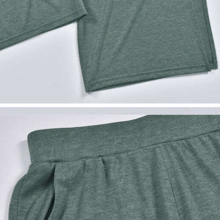 Women's Casual Casual Knit Trousers Tied Open Slits