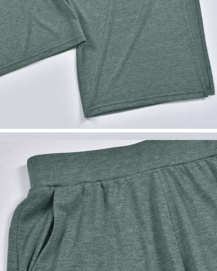 Women's Casual Casual Knit Trousers Tied Open Slits