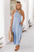 Boho Chic Halter Maxi Dress - Elegant Flowy Summer Attire for Women