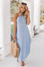 Boho Chic Halter Maxi Dress - Elegant Flowy Summer Attire for Women