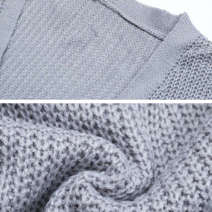 Women's Knit Leopard Cardigan Sweater Jacket