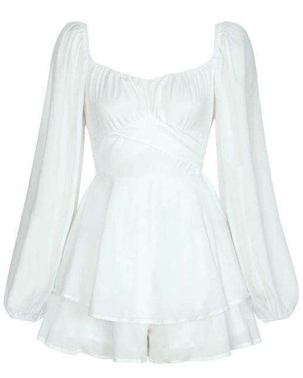 Bohemian Flutter Sleeve Jumpsuit Shorts