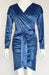 Velvet Vixen V-Neck Bodycon Dress with Elegant Split Detail - Perfect for Nighttime Soirees!