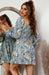 Chic Retro Resort Dress with Puffed Sleeves for Women