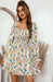 Retro-Inspired Resort Dress with Puffed Sleeves - Women's Summer Fashion