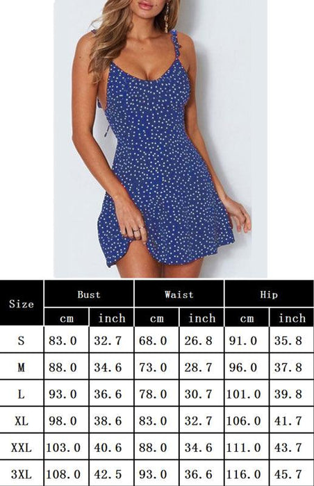 Bohemian Chic Polka Dot Lace Sleeveless Dress for Women