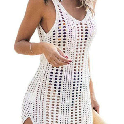 Women's Knitted Hollow Tank Top Blouse