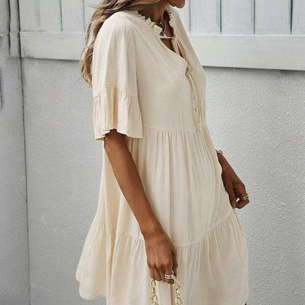 Elegant Viscose Dress for Women - Perfect for Spring and Summer