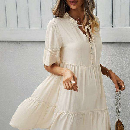 Elegant Viscose Dress for Women - Perfect for Spring and Summer