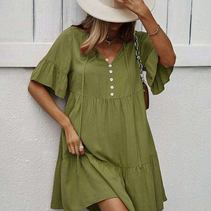 Elegant Viscose Dress for Women - Perfect for Spring and Summer