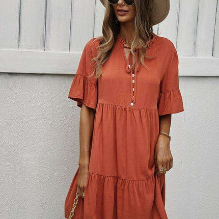 Elegant Viscose Dress for Women - Perfect for Spring and Summer