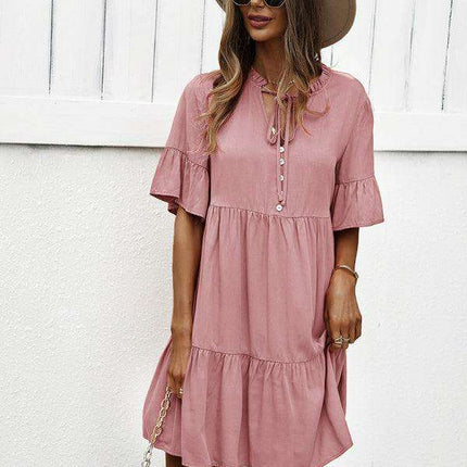 Elegant Viscose Dress for Women - Perfect for Spring and Summer