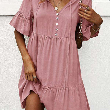 Elegant Viscose Dress for Women - Perfect for Spring and Summer