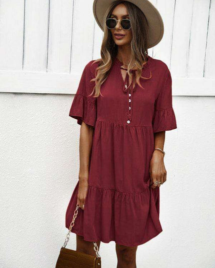 Elegant Viscose Dress for Women - Perfect for Spring and Summer