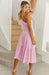 One-Shoulder Plaid Dress for Women: Boho Chic Stripe Pattern