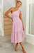 Bohemian Stripe One-Shoulder Dress: Casual Chic Plaid Print