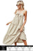 Chic Cotton Maxi Dress with Bow Knot Detail