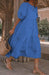Cotton Puff Sleeve Babydoll Dress with Round Neck - Feminine Style Upgrade