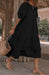 Cotton Puff Sleeve Babydoll Dress with Round Neck - Feminine Style Upgrade