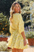 Floral Print Lantern Sleeve Dress for Women in Elegant Style