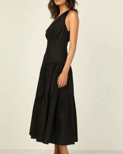 Chic Off-Shoulder Women's Cotton Maxi Dress